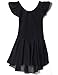 AUKARENY Ballet Leotard,Camisole TuTu Dress Leotard for Dance Gymnastics and Ballet (Toddler/Little Girl/Big Girl) (X-Small, Black)