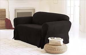  Amazon .com SOLID SUEDE Couch Cover 3 Pc Slipcover Set 