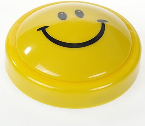 Smile Face Tap Kidslight - Touch Night Light Wireless Battery Powered Press ON OFF Click Cylinder Lamp 5.5Inch Super Bright Yellow Ideal for Kid’s Rooms and Party Seldorauk(Pack 1)