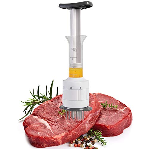 Caramella Bubble Sauces Injector,Meat Marinade Injector,2 in 1 Needle