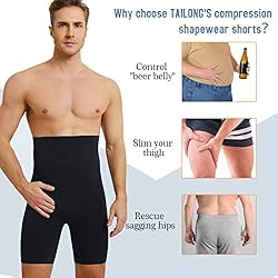 TAILONG Men Tummy Control Shorts High Waist