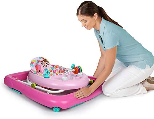 bright starts floral friends walker