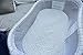 Polkadot Halo Bassinest Mattress Sheet: Waterproof 2-N-1 Sheet/Lightly Padded Mattress Cover Protector Combined | Absorbent Fitted Sheet for Bassinest Mattress, White & Grey, Mattress Not Included