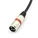 SiYear XLR Splitter Cable - XLR Male to Dual Female 3 Pin Patch Y Cable Balanced Microphone Splitter Cord Audio Adapter (50CM/1.5FT)