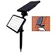 FARSIC 48 LED Solar Lights Spotlight Outdoor Landscape Lighting Waterproof Wall Adjustable Light for Night Security and Lawn Lamp Bright (White Light)