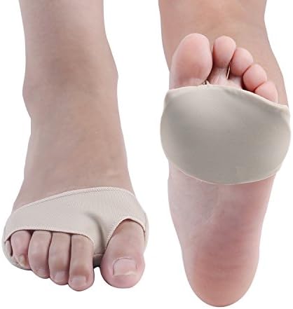 Auqi Gel Toe Pads, Bunion Protector Sleeves Ball of Foot Cushion and Bunion Pain Relief Socks -1 Pair
