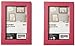 FISKBO Frame 4x6 A variety of colors to choose from (Set of 2 Frames) (rose Red)