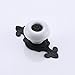KES White Ceramic Cabinet Knobs Pulls (10 Pack) Vintage Dresser Drawer Furniture Hardware with Black Backplate, HCK803-WH-P10