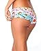 iHeartRaves Rainbow Daisy Flower Scrunch Back Rave Booty Shorts