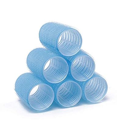 Fully Hair Rollers For Women Hair Curler Non Heat Overnight Curler For Girls Easy To Use At Home Blue10 Gram Set Of 6 Pcs Pack Of 1