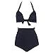 OHDREAM Solid Color Push Up High-waisted Bikini Set Swimwear Swimsuit Bathing Suit