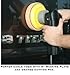Lake Country Dual-Action Backing Plate, Flexible Plate with Hook-and-Loop Fastener, 6 Inch, Black and Yellow with Inner Steel Construction