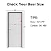 MAGZO Thermal Door Screen Fit Door Size 36 X 80, EVA Magnetic French Door Screen for Kitchen Heat Dust Smell Proof
