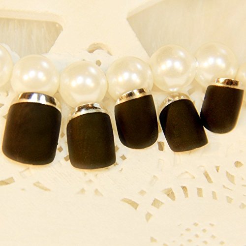Fake Nails False Nail Design Pretty Nail Designs Black Fake Nails