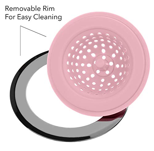 image for Country Kitchen Set of 2 Sink Strainers, Flexible Silicone Kitchen Sin