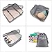 DIMJ Packing Cubes for Suitcase, Mesh Design Suitcase Packing Cubes Set Durable Travel Luggage Organizer, Lightweight Luggage Bags Organizers with Makeup Bag, Shoes Bag.（Grey）
