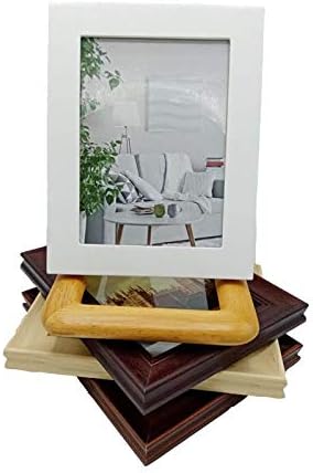 Amazon.de: zyh 5 Stück Massivholz-Fotorahmen, Bilderrahmen, Tisch