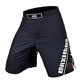 ARD MMA Fight Shorts UFC Cage Fight Clothing Grappling Muay Thai Kick Boxing (Black, xl)
