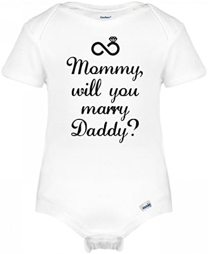 Bridal Party Tees Cute Baby Wedding Proposal For Mom: Infant Gerber Onesies