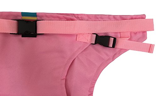 Elufly Outdoor Portable Travel High Chair Booster Baby Seat with Straps Toddler Safety Harness Shopping Cart Safety Strap (Pink)