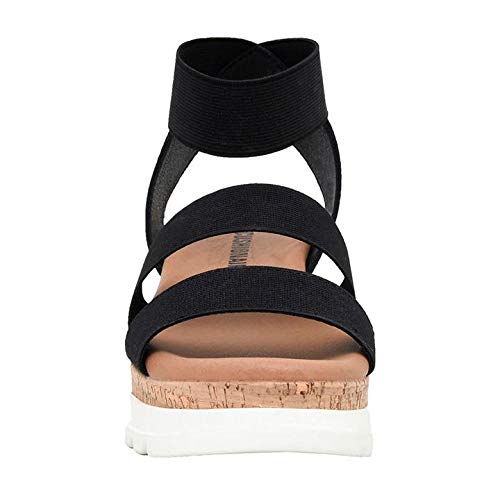Women's Cushionaire Naomi Cork Wedge Sandal +Wide Widths Available