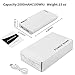 Tinkon 20000mAh Power Bank(Compact Portable Charger) with Flashlight, Dual-Port Output External Battery Compatible with iPhone, iPad, Samsung Galaxy and More (White)