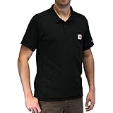 Carhartt Men's 101544 Force Rugged Flex™ Pocket Polo - X-Large Regular - Black