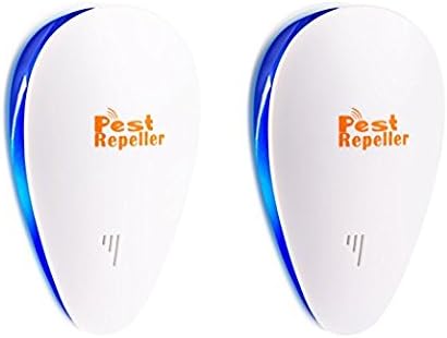 Ultrasonic Pest Repeller [2018 UPGRADED] Eletronic Pest Control Repellent Plug In - Insects Repellent - Repels Mice, Bed Bugs, Mosquitoes, Spiders - Human/Pet Safe (2 packs)