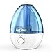 ECOCITUSS 4L Cool Mist Humidifier - Enrichment Mist-Air Ultrasonic Humidifier with Visible Water Tank for Baby Room Living Room Office,Whisper-Quiet, Nightlight, Auto Shut-Off, Lasts Up to 30 Hours