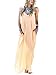 Fanala Women V Neck Spaghetti Strap Summer Beach Maxi Long Sundress M
