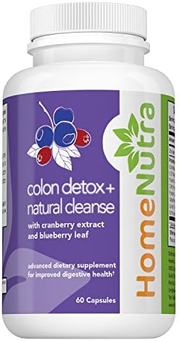 ** SALE ** Maximum Strength Colon Cleanse with Blueberry Leaf, Golden Thread, Cranberry, Black Walnut Hull Powder and Wood Betany Powder – Gentle and Effective