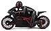Velocity Toys Speed Lightning Remote Control RC Motorcycle Car 2.4 GHz Control System Rechargeable RTR w/ Bright LED Headlights (Colors May Vary)