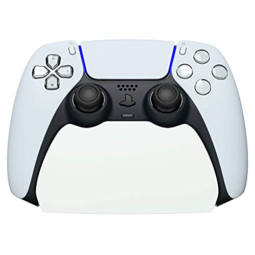 PlayVital White Controller Display Stand for ps5, Gamepad Accessories Desk Holder for ps5 Controller with Rubber Pads