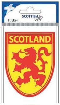 Scottish Lion Rampant Flag with Scotland Vinyl Shield Car Sticker Decal