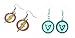 DC Comics Justice League The Flash Logo and Green Arrow Logo Dangle Earrings (2 Pack) w/Gift Box