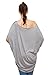 Glostory Women's Casual Off The Shoulder Shirts Women Tops and Blouses 1667 (L, All Grey)
