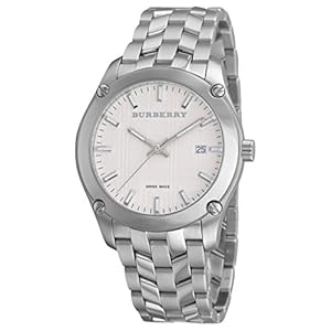 Image of Burberry Heritage Luxury Mens Unisex Womens Stainless Steel Watch Check Stamped Date Dial BU1852