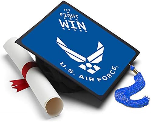 Tassel Toppers Air Force - Graduation Caps for Future Air Force Recruits - Decorated Grad Caps