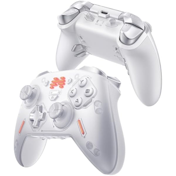 BEITONG KP40 Wireless Controller Ajustable TMR Joystick, Dual TMR Triggers, Optical Buttons For PC, Switch/Switch 2, Android, Steam, Bluetooth Gamepad With 1000Hz Polling Rate, 6 Axis, Turbo Control
