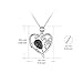 POPLYKE Sea Turtle Necklace Valentines Gifts for Women Sterling Silver Mother and Daughter Son Turtle Heart Necklace Jewelry for Mom Daughter(Mother Daughter Turtle Necklace)