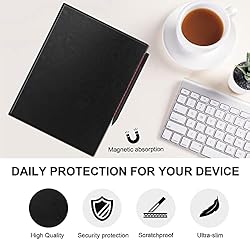 KuRoKo Slim Lightweight Book Folios Leather Case