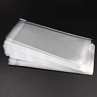 Erlvery DaMain 400 Pieces Resealable Clear Flat Cellophane Bag Plastic Bags Treat Bags Self Sealing Bags for Cookie Candy Bakery Gift (4