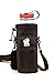 Water Bottle Carrier with Adjustable Padded Shoulder Strap for 50 oz Bottles w/BONUS Survival Bracelet - Insulated Neoprene - 2 Waterproof Pockets - Cinch Top To Fit A Range of Bottles and Flasks