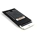 Dockem Felt Wallet Sleeve for 6.5 inch iPhones: Minimalist Wool-Style Fabric Sleeve with 2 Synthetic Leather Card Slots: Slip-on Cover [Black]
