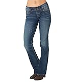 Silver Jeans Junior's Suki Mid Rise Slim Bootcut Jean
