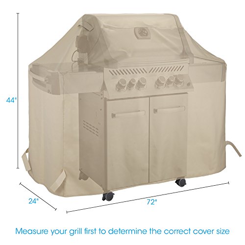 image for UNICOOK Gas Grill Cover 72 Inch, Outdoor Charcoal Barbecue Grill Cover