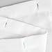 iDesign Fabric Shower, Modern Bath Curtain Liner for Master, Kid's, Guest Bathroom, Extra Wide, White