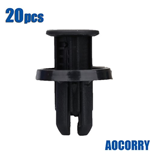 AOCORRY 20 Pcs Fender Liner Fastener Rivet Push Clips Retainer for Honda Accord Civic CR-V CR-Z Crossstour Fit HR-V Insight Odyssey Pilot Ridgeline Acura ILX MDX RDX RLX TL TLX TSX