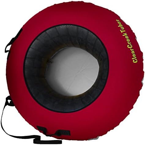 ClearCreekTubes SUPER SLICK NO WAX NEEDED! 44" Huge Non-Towable Snow Tube with Gray Bottom