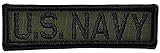 U.S. Navy - 3.75x1 Rear Hat Patch (Olive Drab OD)
